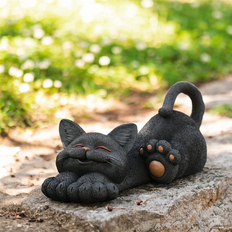 Resin Cat Statue