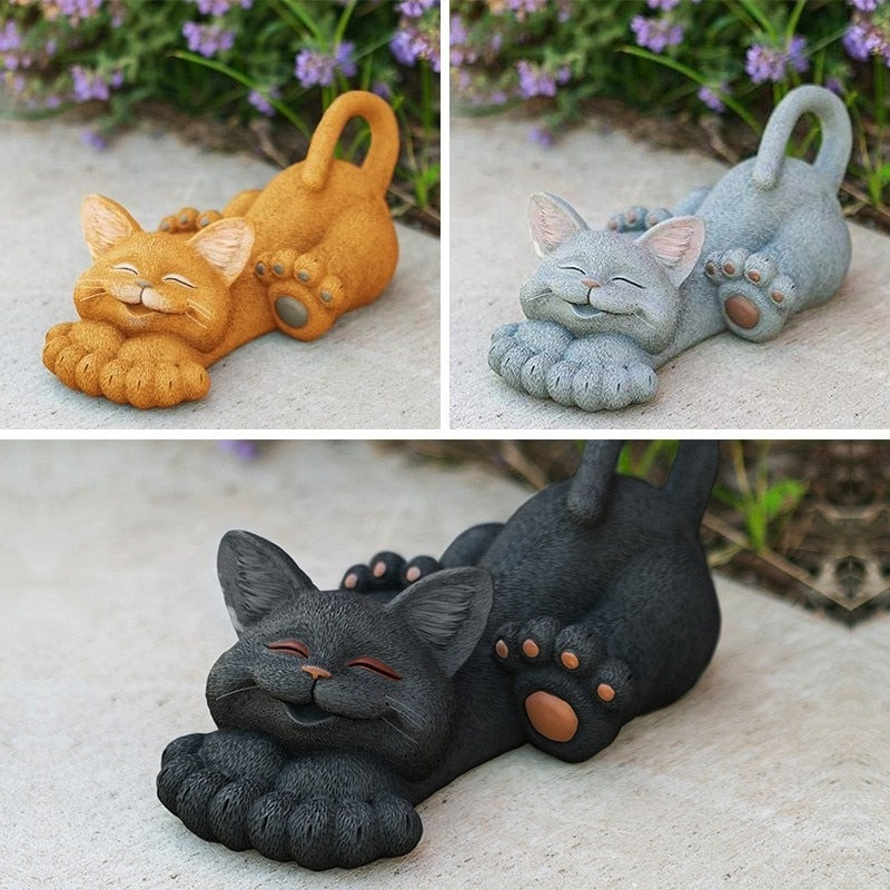 Resin Cat Statue