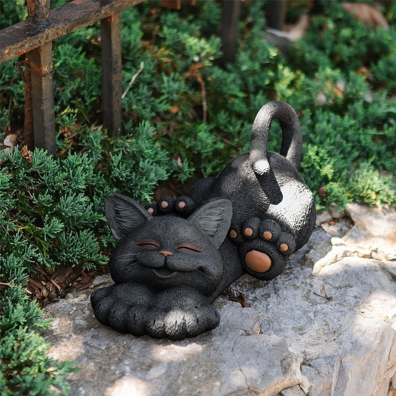 Resin Cat Statue