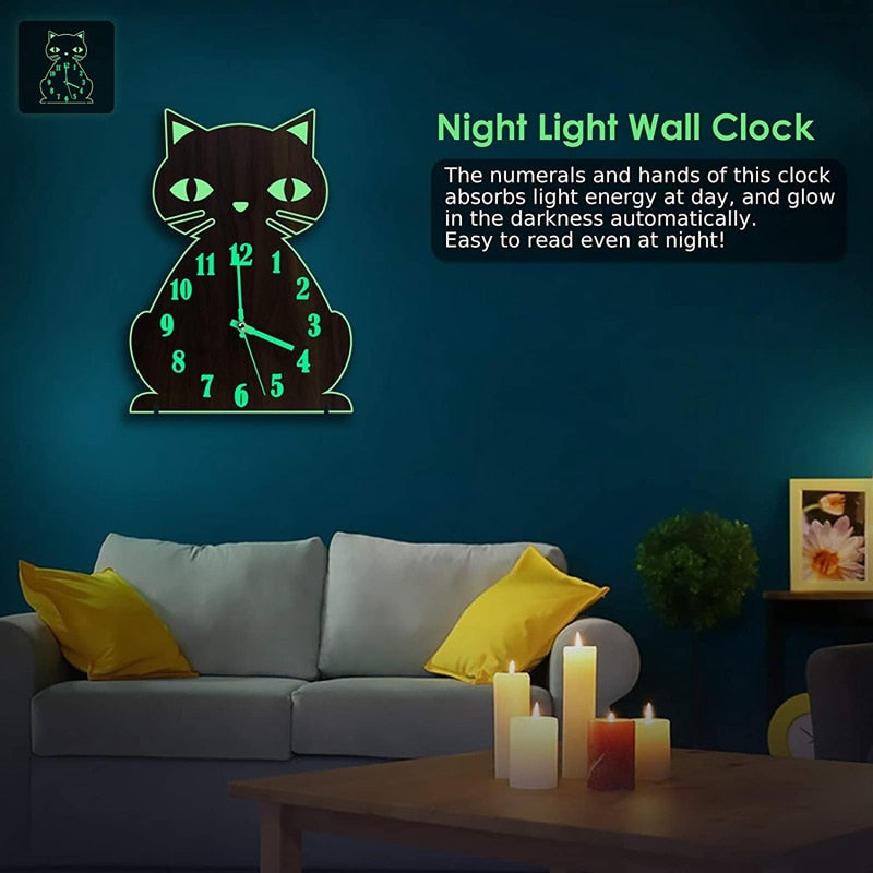 Retro Cat Clock