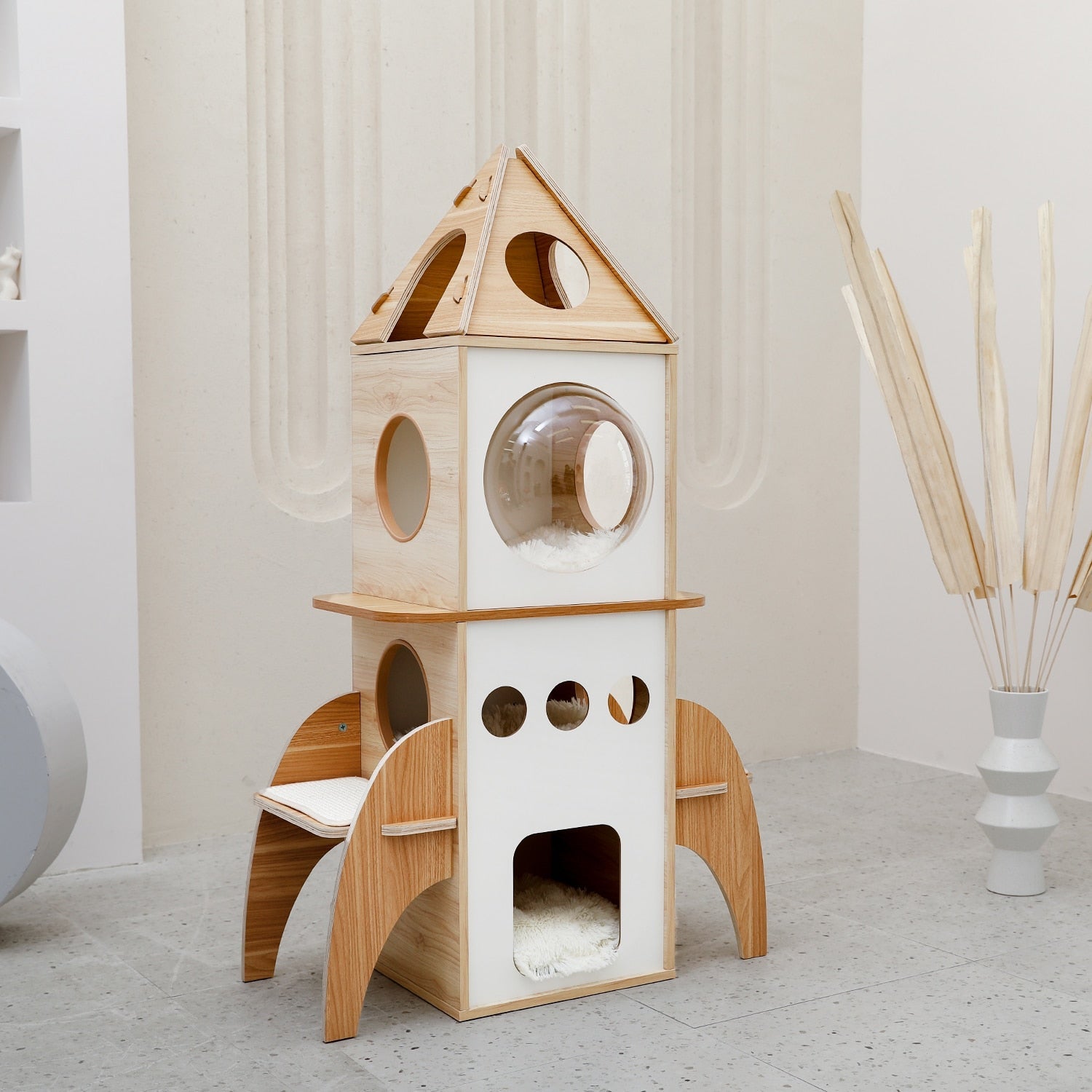 Rocket Cat Tree - White / United States