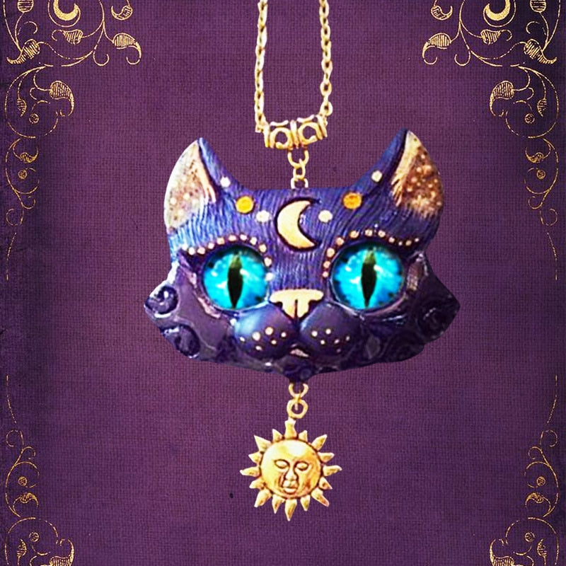 Sailor Moon Cat Necklace - Cat necklace