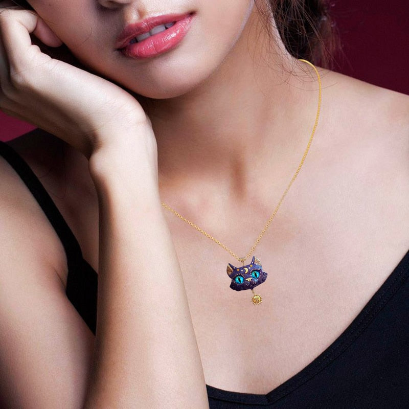 Sailor Moon Cat Necklace - Cat necklace