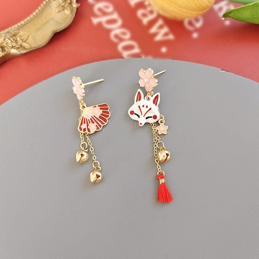 Sakura Japanese Cat Earrings - Cat earrings
