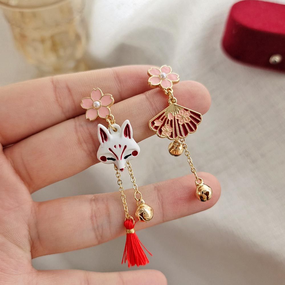 Sakura Japanese Cat Earrings - Cat earrings