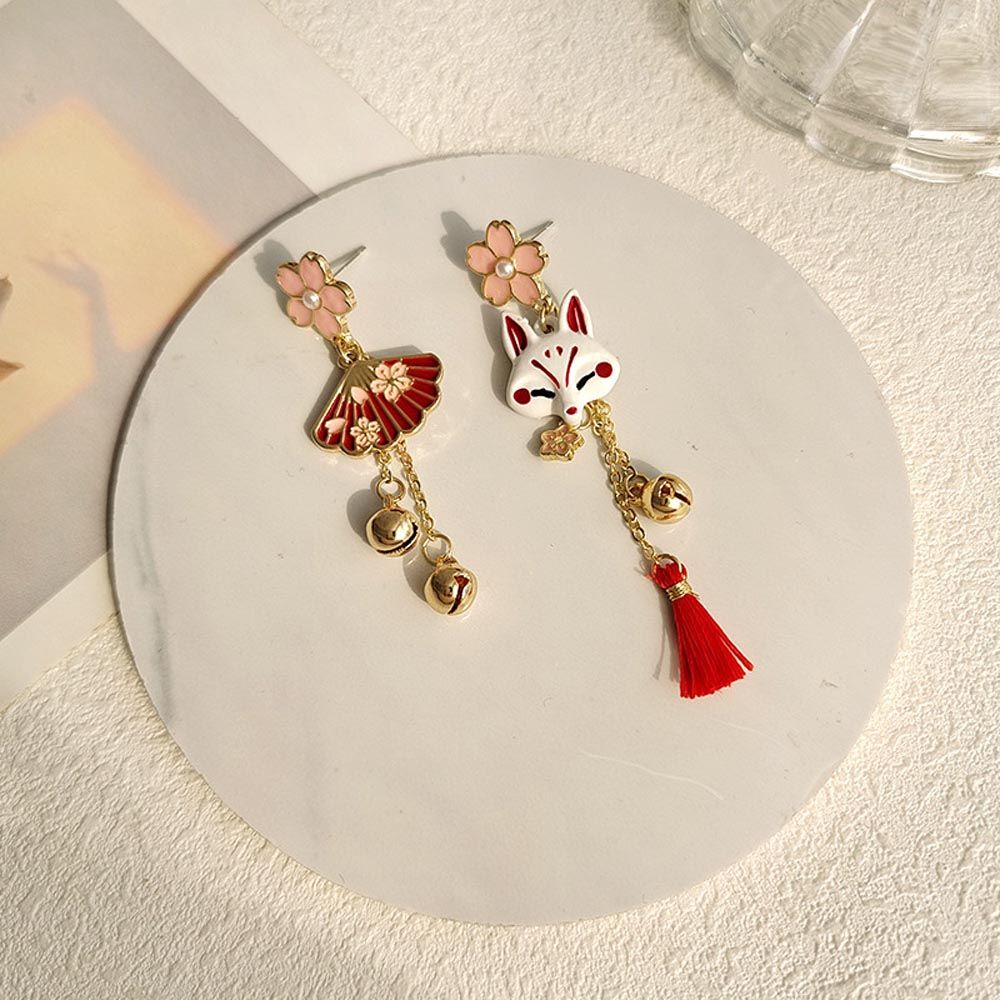 Sakura Japanese Cat Earrings - Cat earrings