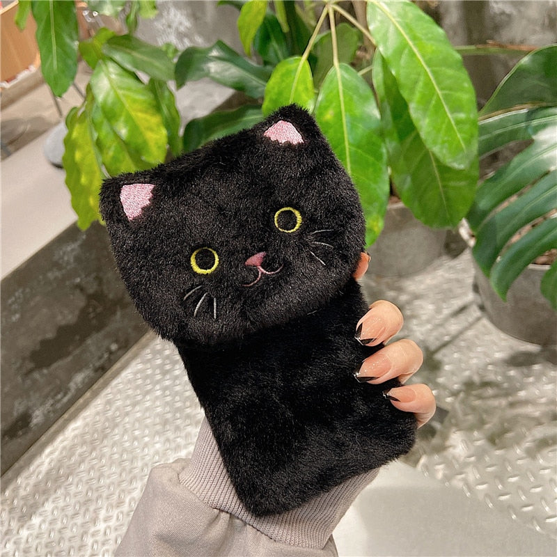 Samsung Cat Ear Phone Case - For A02 5G / Black - Cat Phone