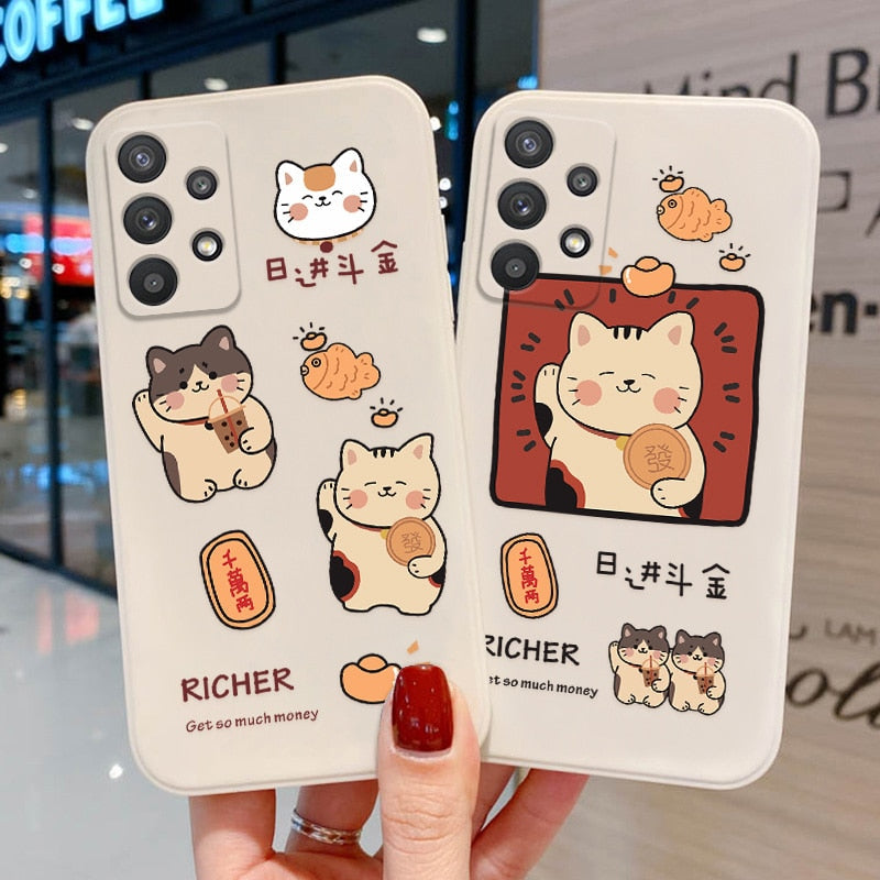 Samsung Lucky Cat Phone Case - Cat Phone Case
