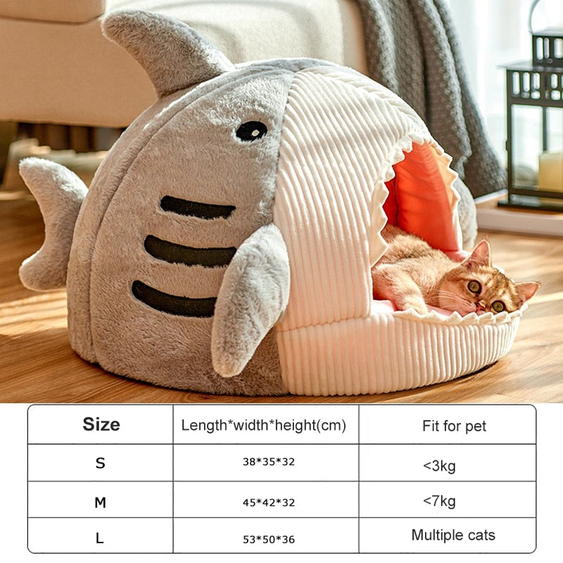Shark Cat Bed