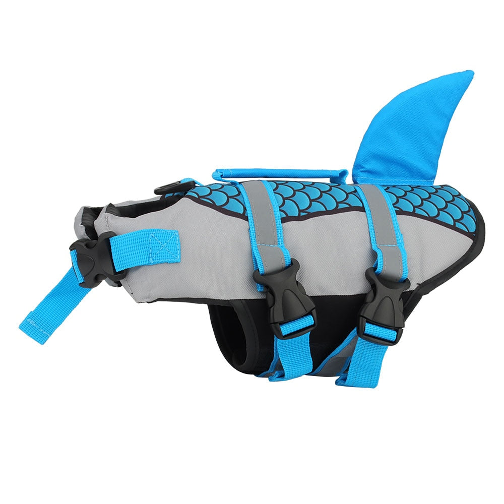 Shark Life Jacket for Cat - Blue / XS - Life jackets for