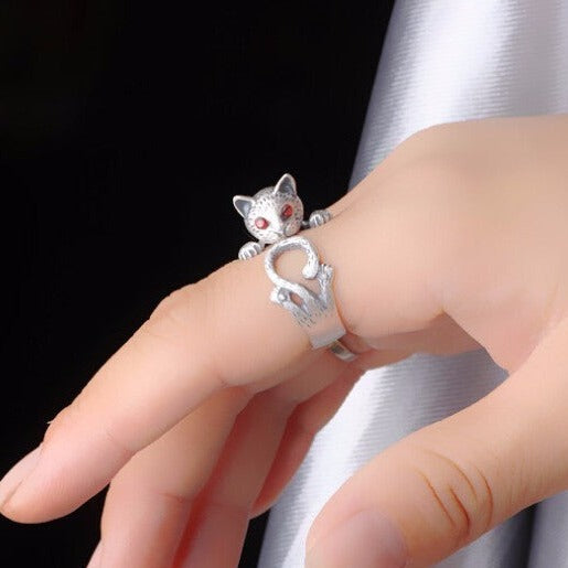 Siamese Cat Ring - cat rings