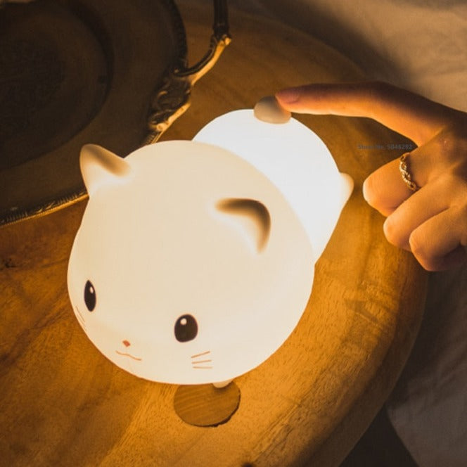 Silicone Cat LED Night Light - Silicone Cat LED Night Light