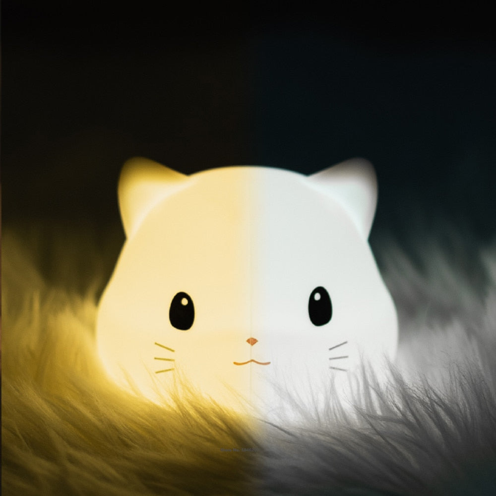 Silicone Cat LED Night Light