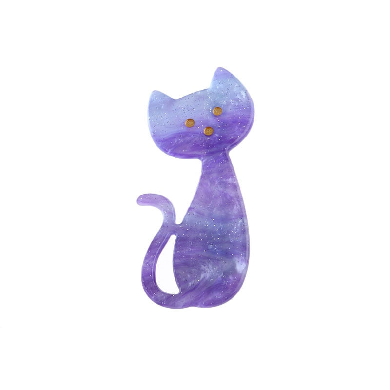 Simple Cat Hair Clip - Purple - Cat hair clips