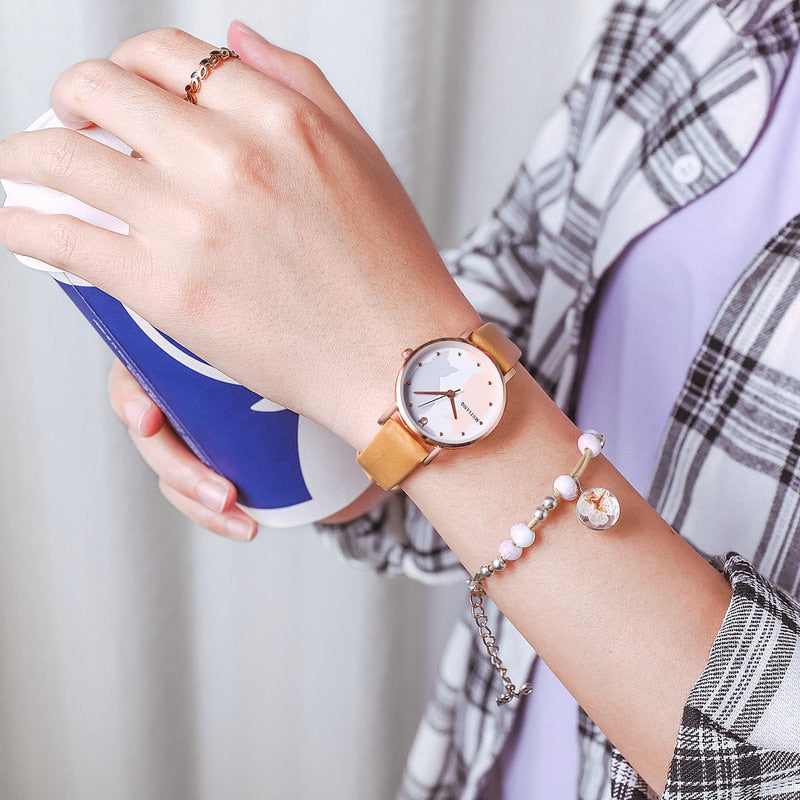 Simple Cat Watch - Brown - Cat Watch