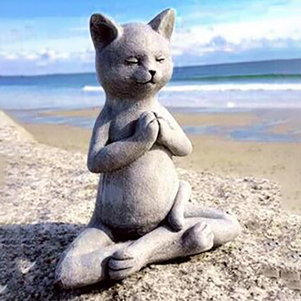 Sitting Cat Statue