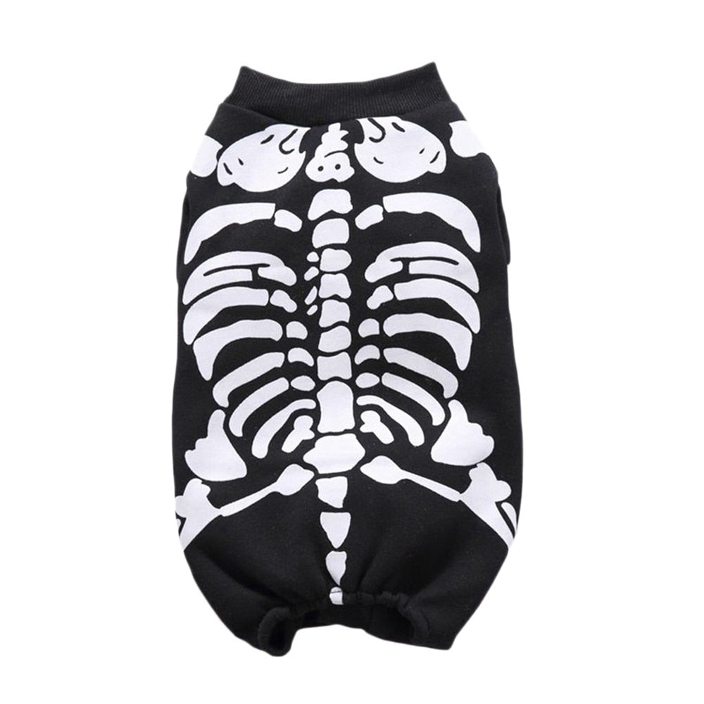 Skeleton Costume for Cat