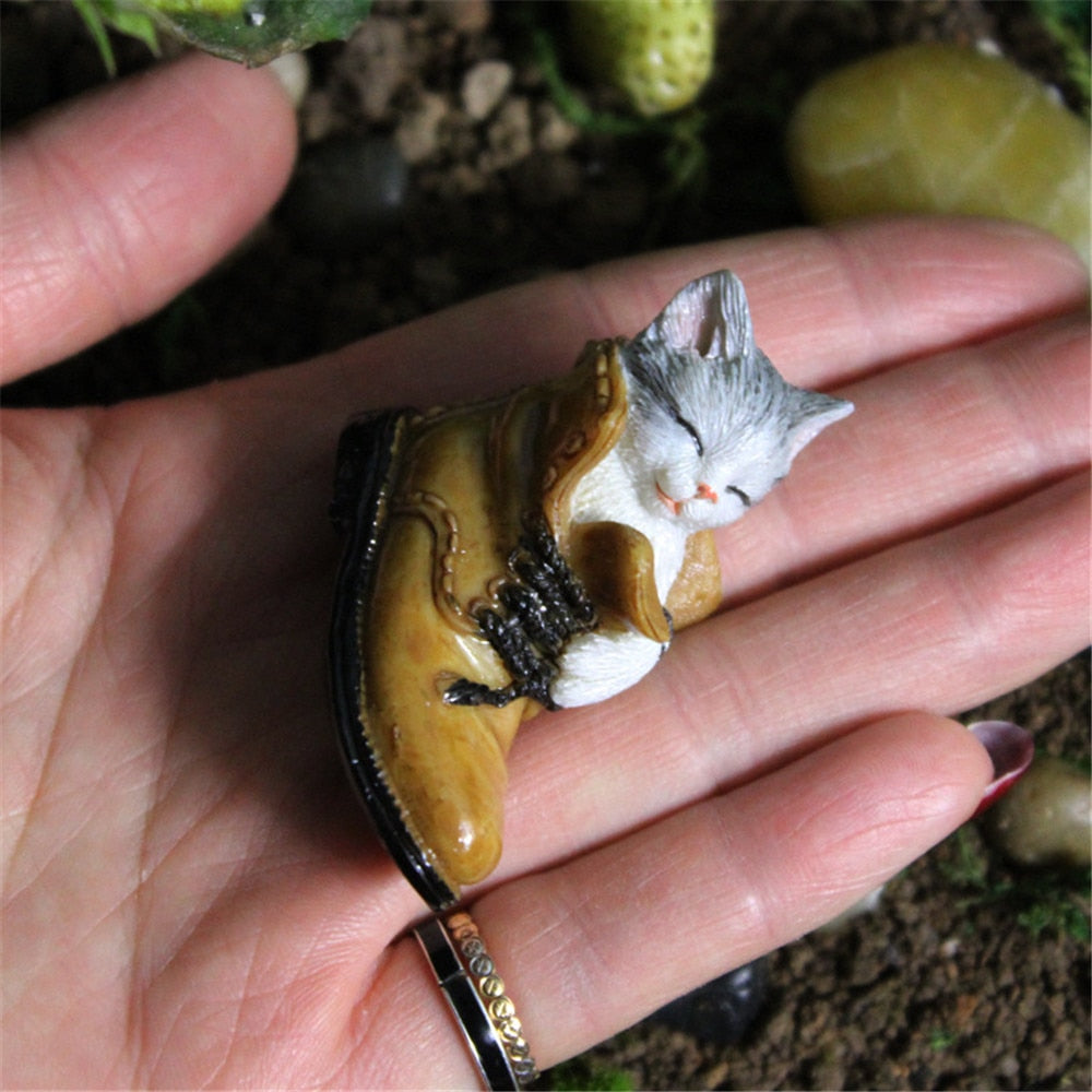 Sleeping Cat Figurine