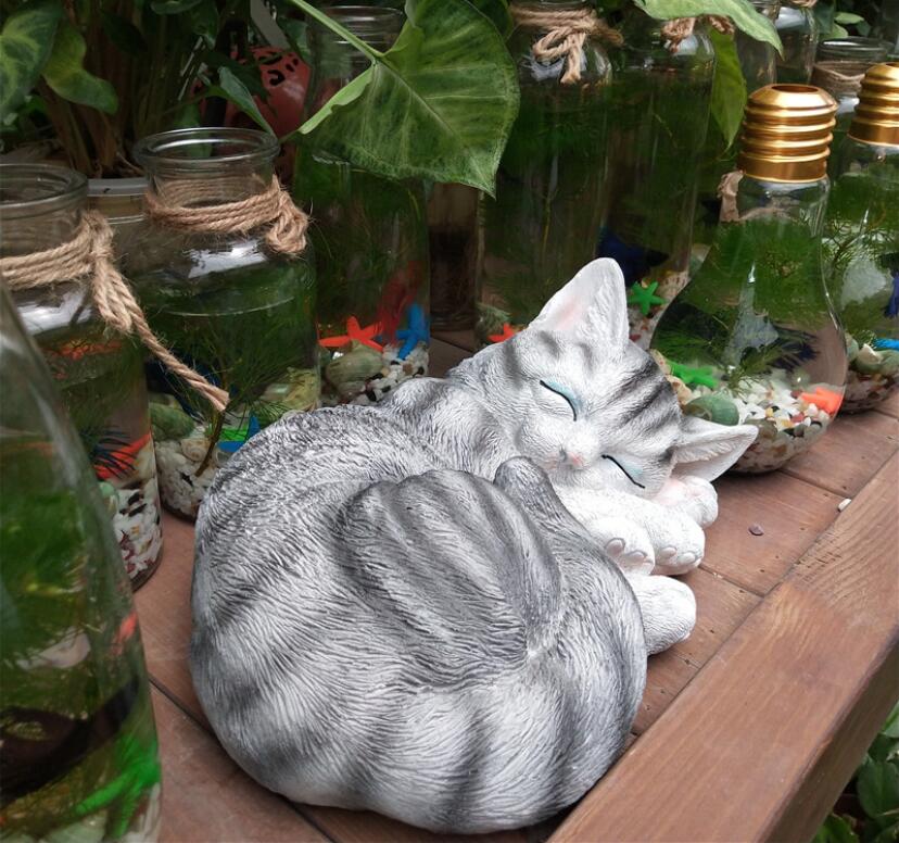 Sleeping Cat Statue