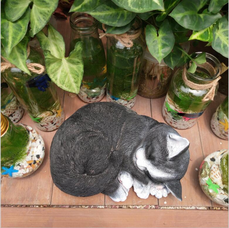 Sleeping Cat Statue