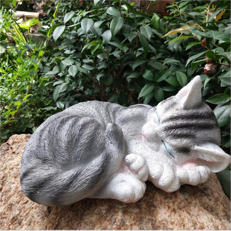 Sleeping Cat Statue