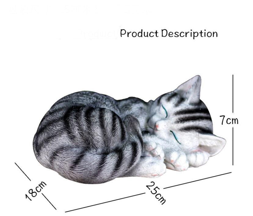 Sleeping Cat Statue