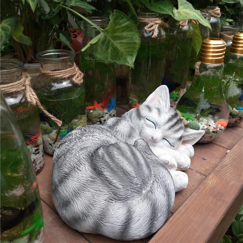 Sleeping Cat Statue