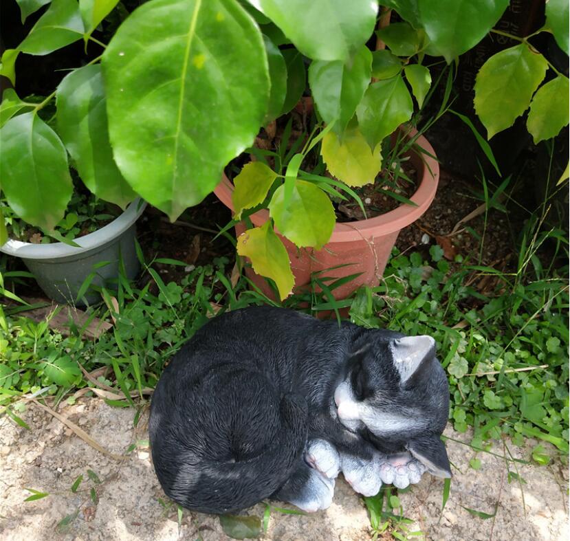 Sleeping Cat Statue