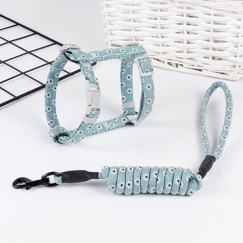 Small Cat Harness - Green / S