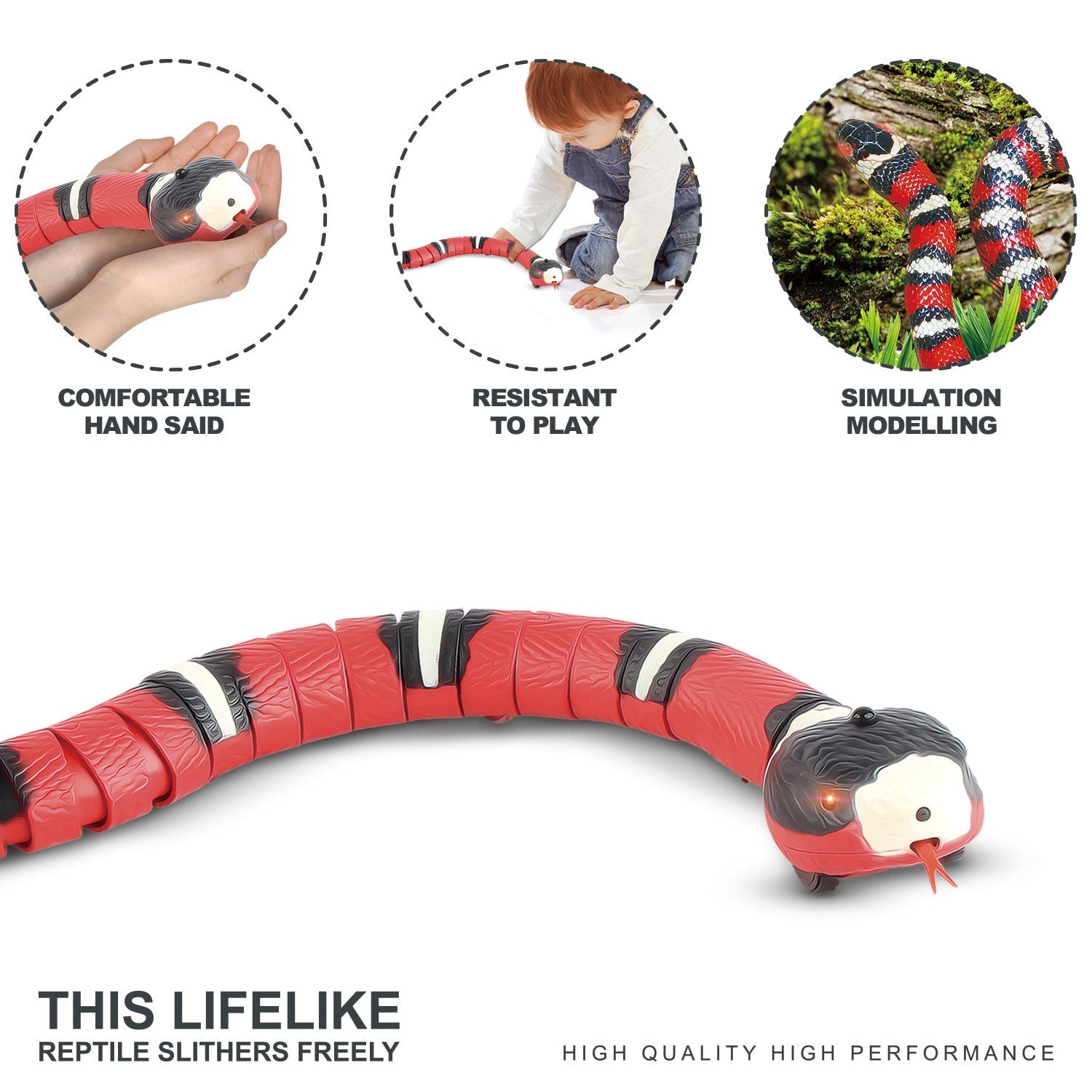 Smart Sensing Snake Cat Toy - Cat Toys