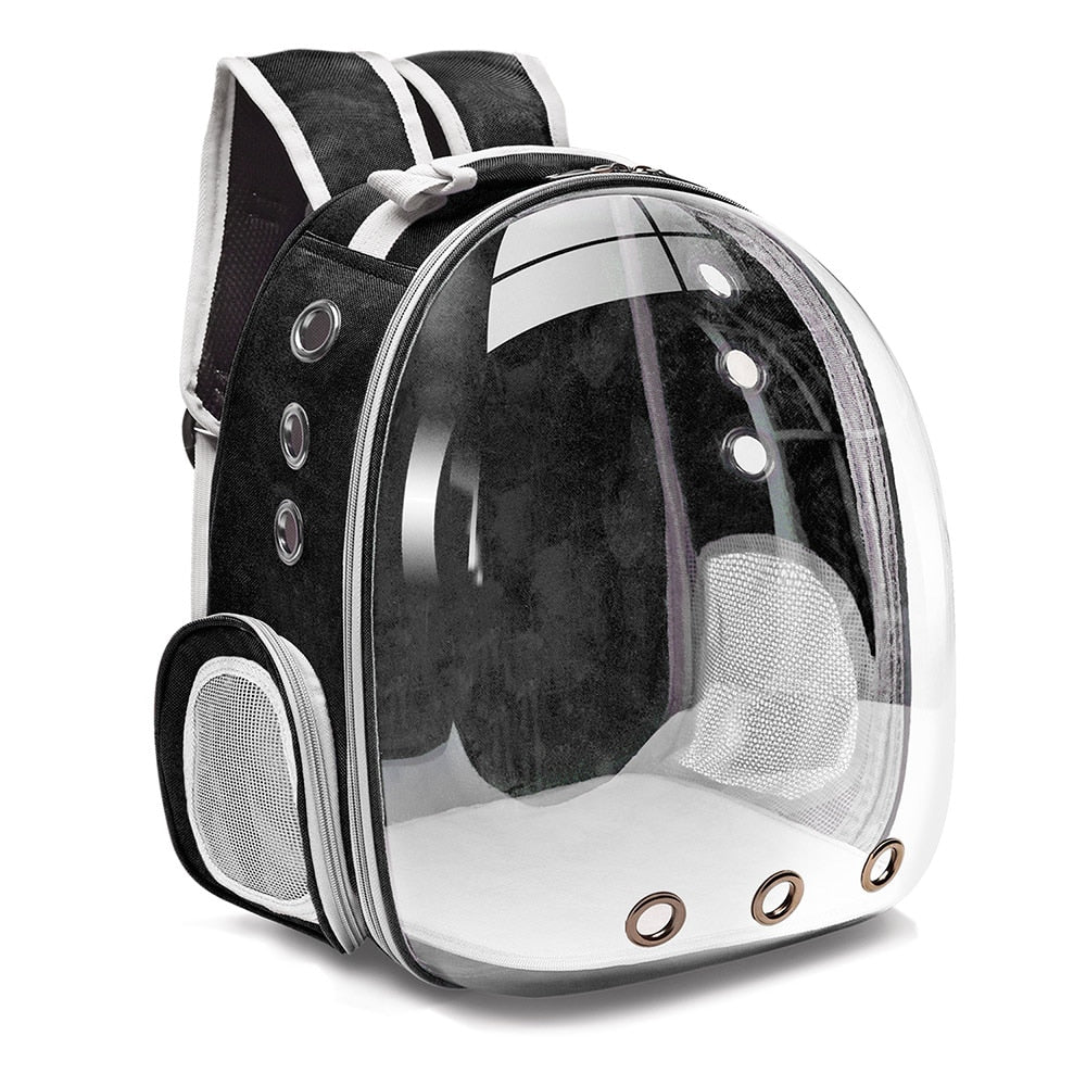Space Capsule Cat Carrier - Black Bubble - Space Capsule Cat