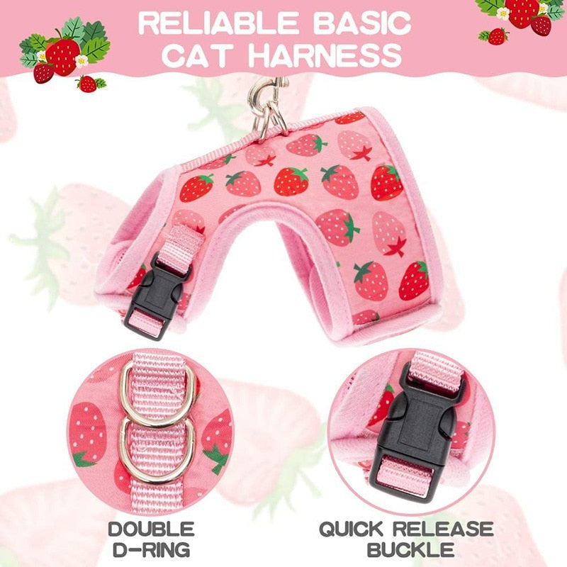 Strawberry Cat Harness