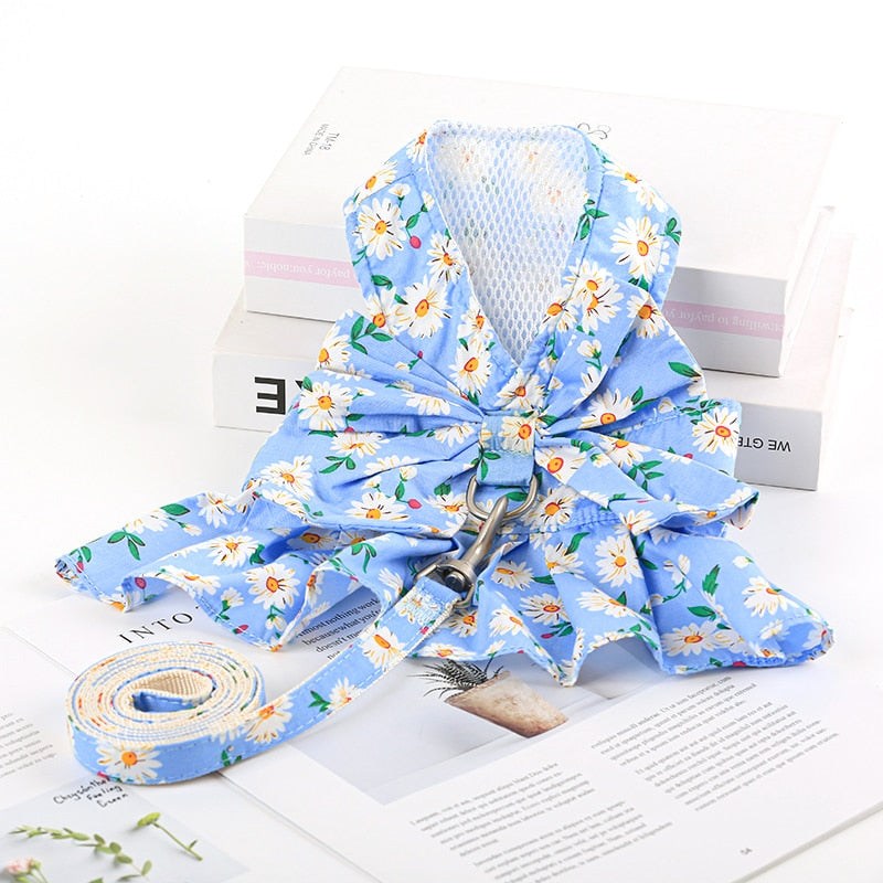 Summer Cat Dress - Sky Blue / XS