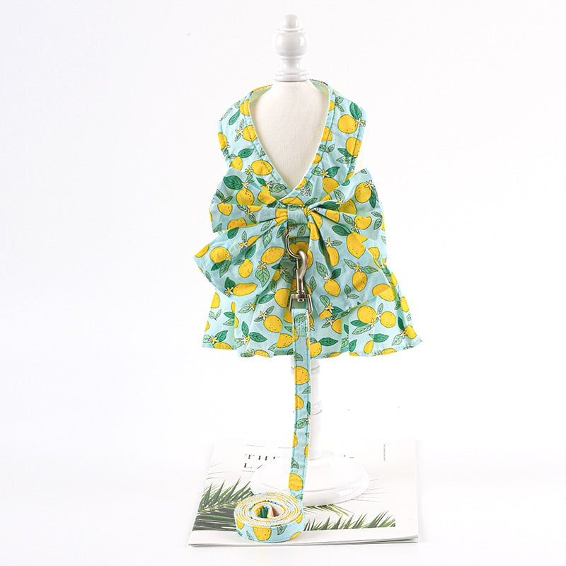 Summer Cat Dress - Fruit Green / XS