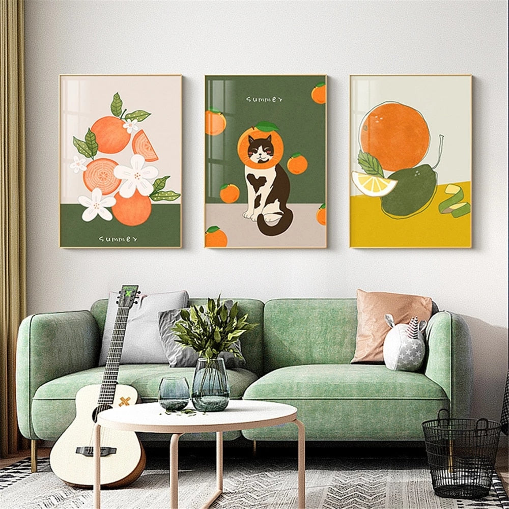 Summer Cat Wall Art