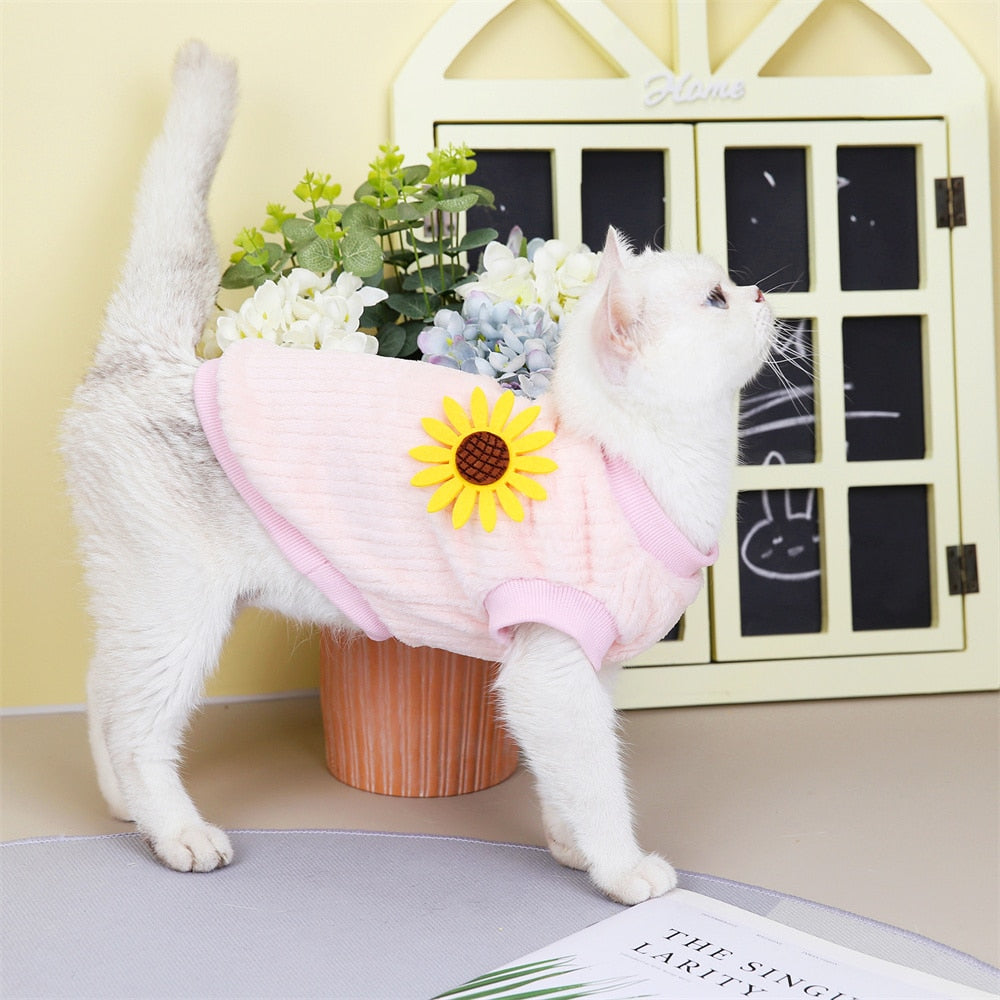 Sunflower Clothes for Cats - Clothes for cats