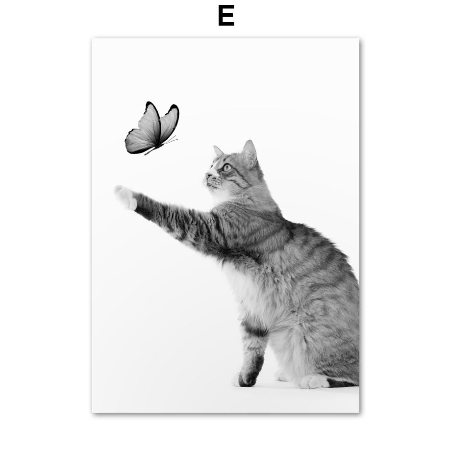 Tabby Cat Wall Art - 13X18 cm Unframed / Bye