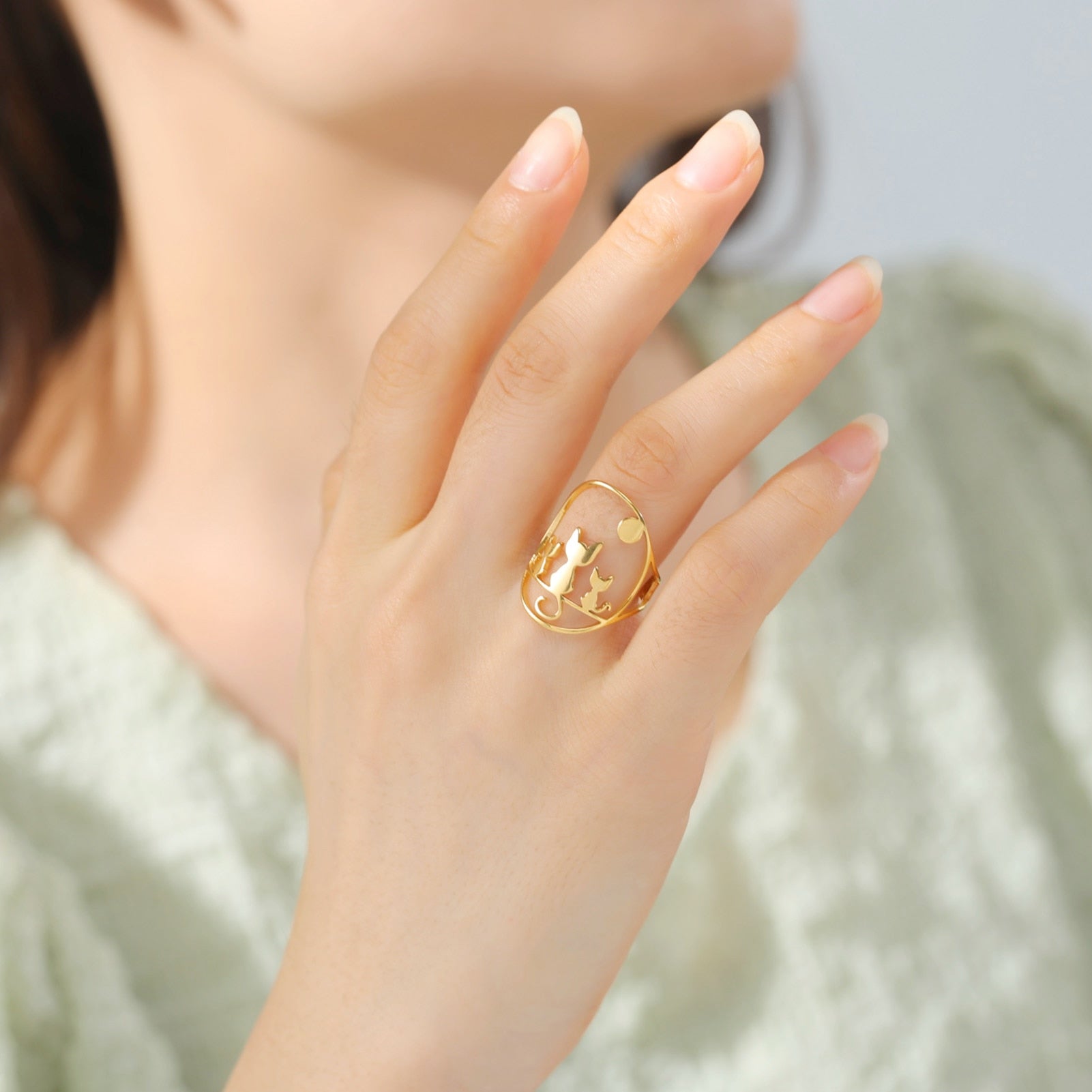 Three Cat Rings - cat rings