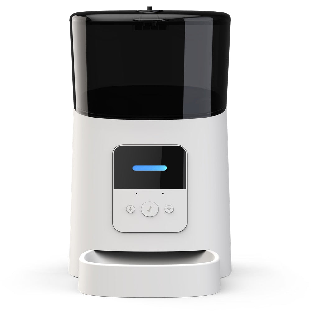 Timed Cat Food Dispenser - White Smart APP - Cat Food
