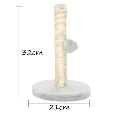 Toy Cat Scratch Post - Gray - Cat scratching post