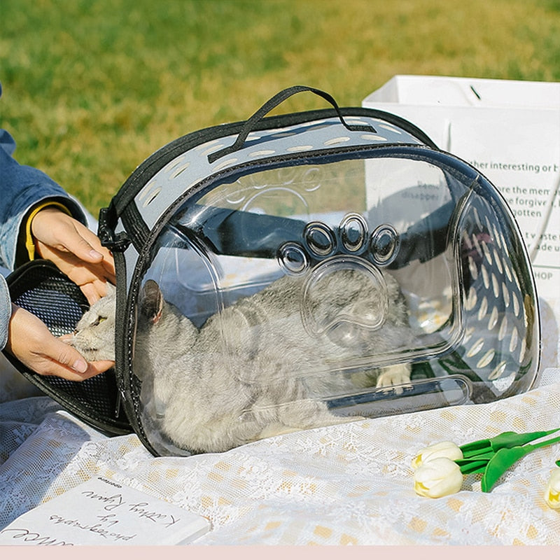 Transparent Cat Carrier Bag - Transparent Cat Carrier Bag