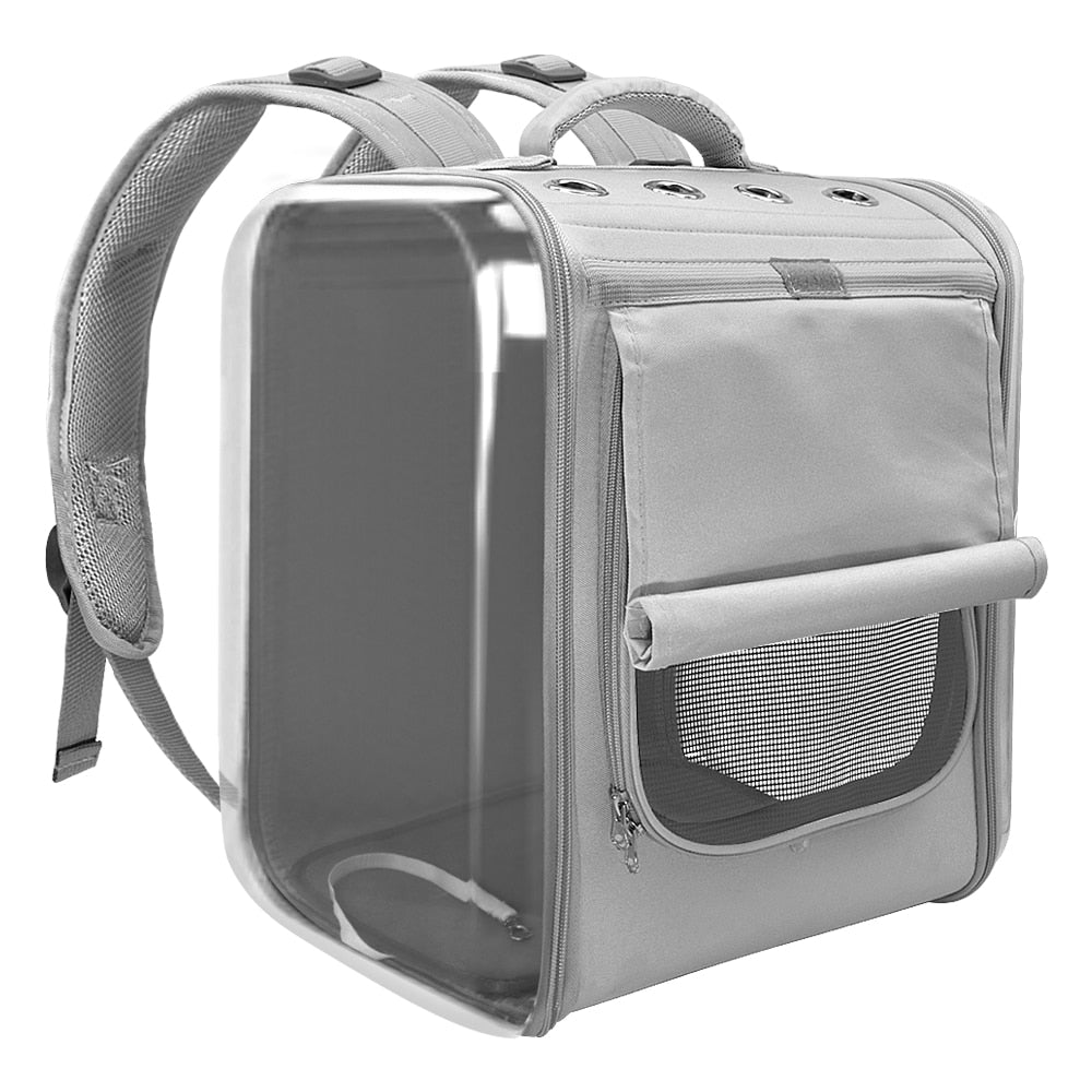 Travel Cat Carrier Backpack - Gray / 35x30x40cm - Travel Cat