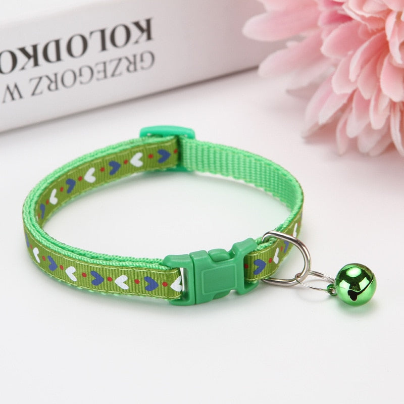 Velcro Cat Collars - Green - Cat collars