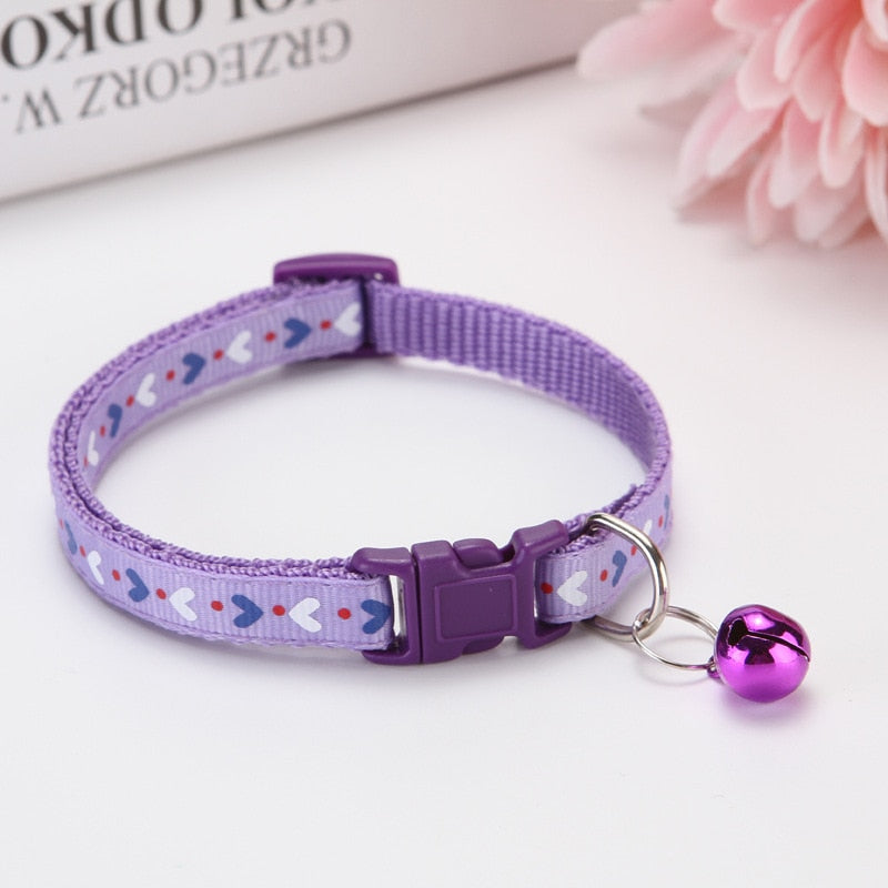 Velcro Cat Collars - Purple - Cat collars