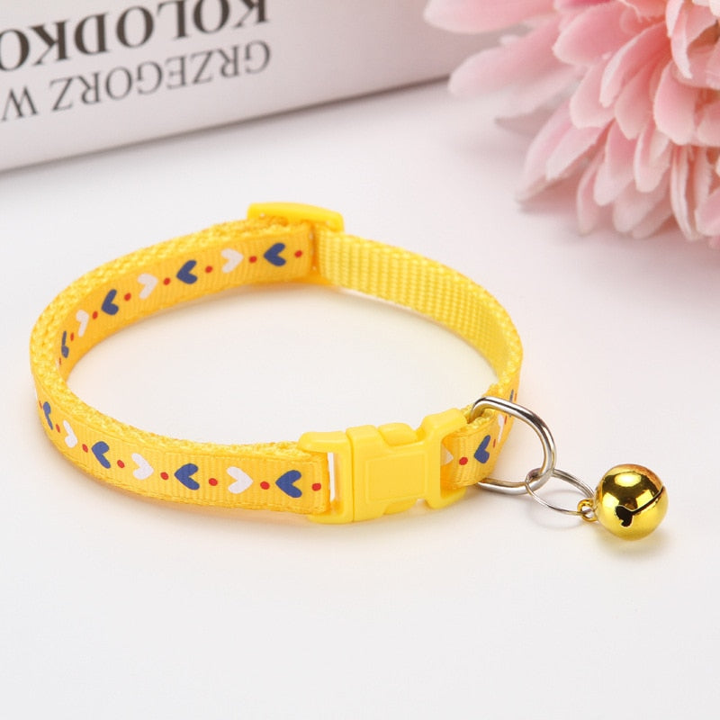 Velcro Cat Collars - Yellow - Cat collars