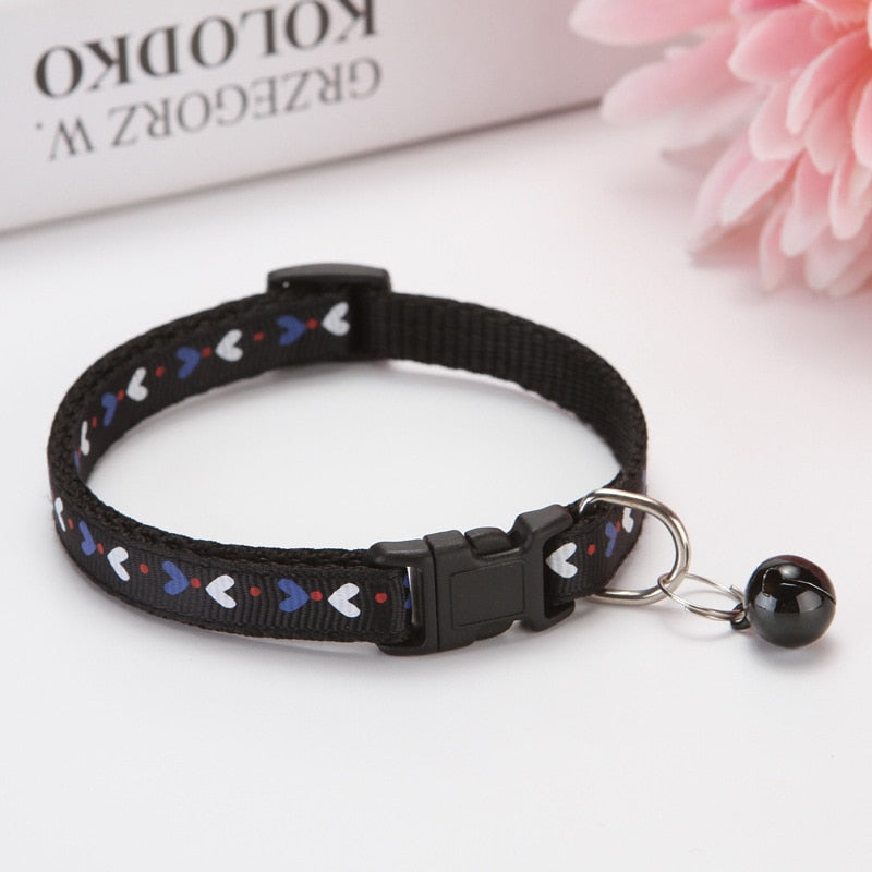 Velcro Cat Collars - Black - Cat collars