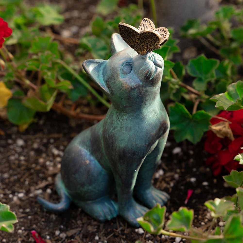 Vintage Cat Statue