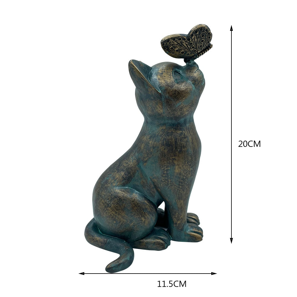 Vintage Cat Statue