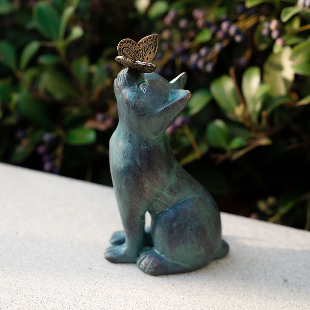 Vintage Cat Statue