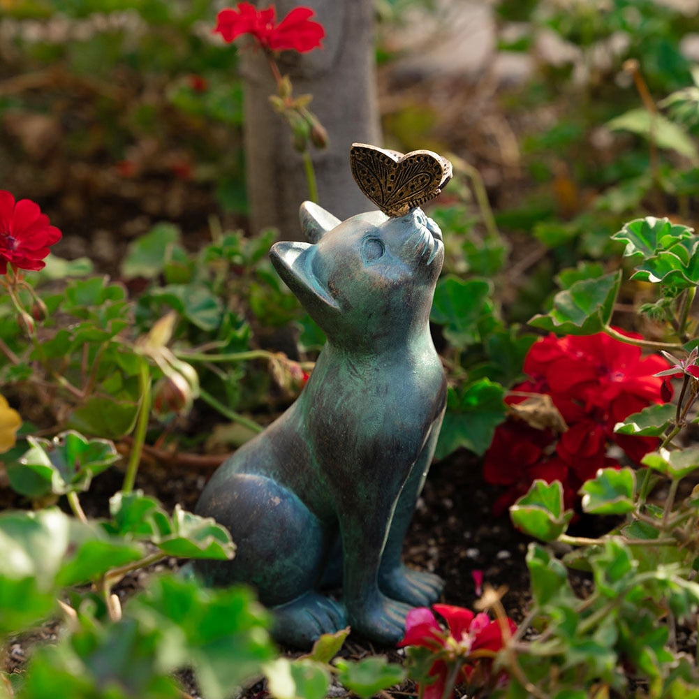 Vintage Cat Statue
